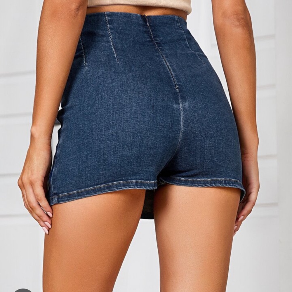 Sold on M-ercari - High waisted denim shorts